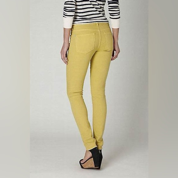 🎉5X HOST PICK🎉 Pilcro and The Letterpress by Anthropologie Yellow Skinny Jeans - Picture 1 of 5